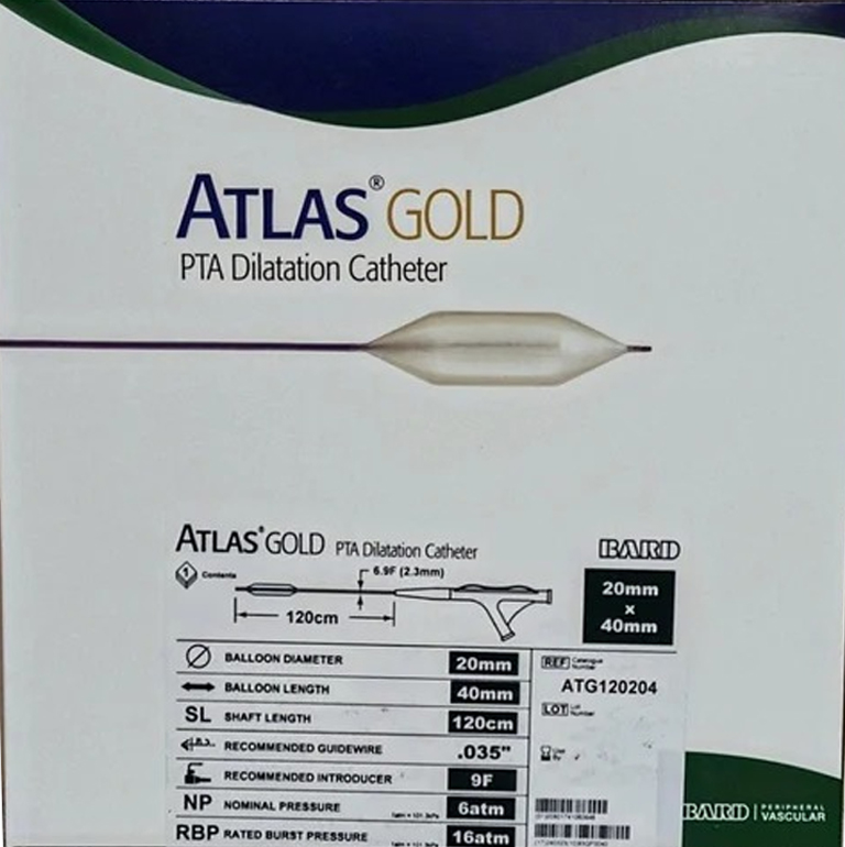 Atlas PTA Balloon, Atlas PTA Gold Dilatation Catheter